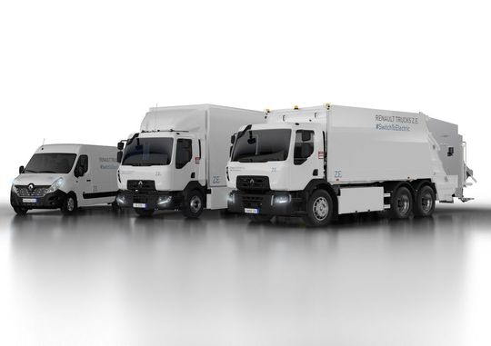 Drei elektrisch betriebene Modelle will Renault Trucks künftig für den  innerstädtischen Verteiler- und Kommunalverkehr anbieten.(Bild:  Renault Trucks)