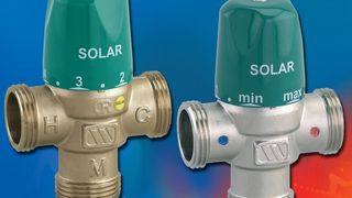 Neu von Watts Industries: Solar-Brauchwassermischer. (Archiv: Vogel Business Media)