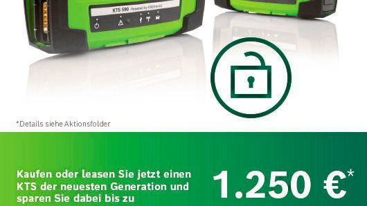 Die Aktion „Tor-Schluss-Panik“ hat Bosch verlängert. Werkstätten, die ein neues Diagnosegerät benötigen, können über diese Aktion bis zu 1.250 Euro sparen. (Bild: Bosch)