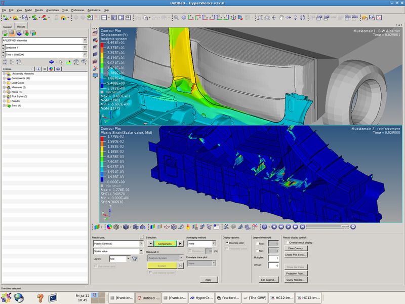 Hyperworks enthält zudem neue Simulationsfunktionen und Optimierungsmöglichkeiten für Composite-Materialien. (Bild: L&L)