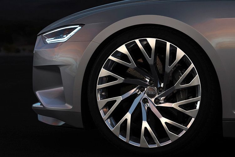 Der Prologue steht auf 22-Zoll-Rädern, die Kanten über den Radhäusern sollen an den Ur-Quattro aus den 1980er Jahren erinnern. (Foto: Audi)