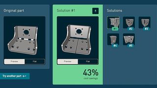 Auf Wunsch generiert die Software für Blechteile mehrere Varianten, die sich wesentlich kostengünstiger und schneller fertigen lassen.  (Bild: Optimate)