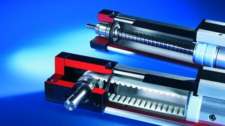 Mit den elektrischen Linearantrieben aus dem Hoerbiger Origa Modulsystem werden auch komplexe Positionieraufgaben schnell und einfach lösbar. Die individuell anpassbaren Spindelantriebe haben sich für höchste Präzision, Wiederholgenauigkeit, Geschwindigkeit und lange Lebensdauer ausgezeichnet.  Bild: Hoerbiger Origa (Archiv: Vogel Business Media)