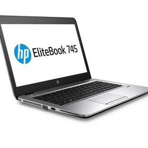 Das nächstgrößere Modell der 705-G3-Baureihe ist das EliteBook 745 mit 14-Zoll-Panel. In dem AMD-Prozessor ist eine Radeon-R7-GPU integriert. Optional ist das Notebook auch mit einem Non-Touch-QHD-Display erhältlich.