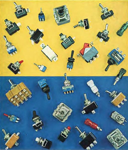 Bild 1: Elektronikschalter: Schon in den frühen 1970er Jahren wurde eine große Vielfalt an Schaltern für Anwendungen in der Elektronik behötigt. Im Bild ist ein Ausschnitt eines alten Katalogs zu sehen. (Bild: APEM)