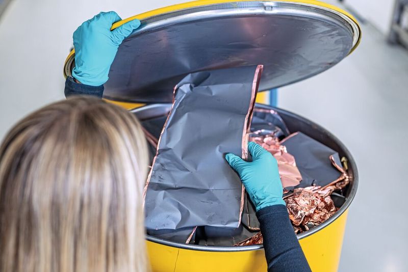 Das Direktrecycling bei BMW bringt die Rohstoffe aus Batteriezellen mechanisch zurück in den Kreislauf. (Bild: BMW AG)