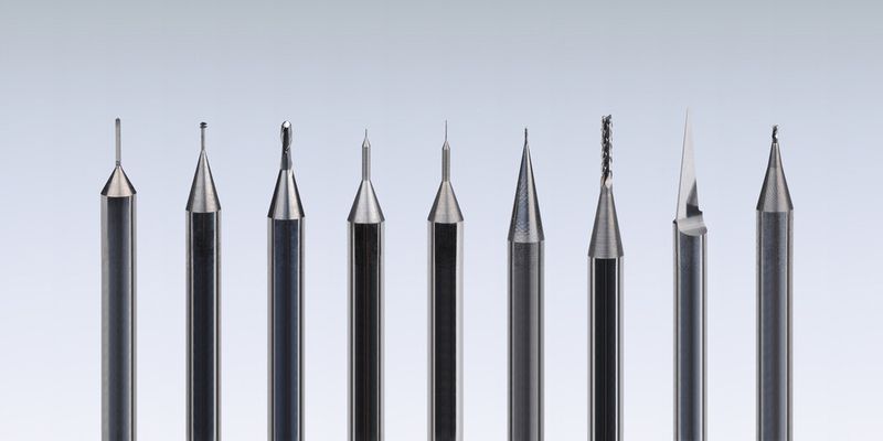Hier eine kleine Auswahl von Mikrowerkzeugen, die auf der Grindsmart Nano 6 herstellbar sind. (Bild: Rollomatic)
