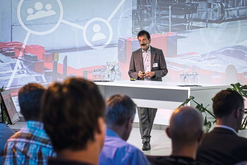 Impressionen der 4. Fachtagung „Mehr Effizienz im Presswerk“ am 15. Juni 2023 in Würzburg. (Bild: VCG/Stefan Bausewein)