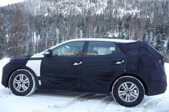 Hyundai testete den neuen Santa Fe im Tiefschnee.  (Foto: SPX)