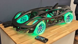 Auf der Embedded World zeigte ST Microelectronics die Funktionsweise des SoCs ST64UWB-A100 für Anwendungsfälle wie digitale Schlüssel und präzise Fahrzeuglokalisierung. (Bild: Stefanie Eckardt)