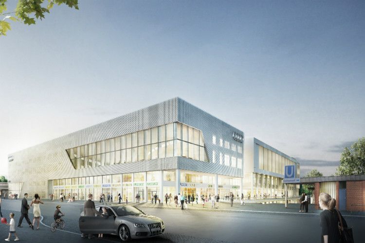 Das Gebäude – hier ein Entwurf – entstand in zwei Jahren Bauzeit. (Foto: Auto Wichert)