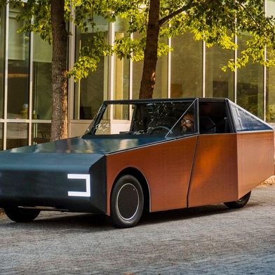 Das Solar-Coupé Luminetta dürfte in Sachen Nachhaltigkeit weit vorne mitfahren. Optisch bietet das Konzept noch Luft nach oben.
 (Bild: BMW/Clemson University)