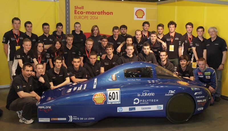 Das Team Polytech Nantes errang mit dem Modell CityJoule den Sieg in der Kategorie „UrbanConcept: Brennstoffzelle“. Darüber hinaus stellte es mit 150,5 km/kWh einen neuen Weltrekord für wasserstoffbetriebene Fahrzeuge auf. Umgerechnet bedeutet das: Mit einem Liter Kraftstoff kommt CityJoule 1.350 km weit. (Bild: NSK)