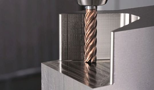 Spezialist für das dynamische Fräsen – Fünfschneider HCD5M der Performancelinie Rostfrei von Pferd Tools.(Bild:  Pferd Tools)
