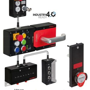 Das kompakte Busmodul MBM des Türschließsystems MGB2 Modular ist nun auch für den Anschluss an EtherCAT und EtherCAT P erhältlich.(Bild:  Euchner GmbH + Co. KG)