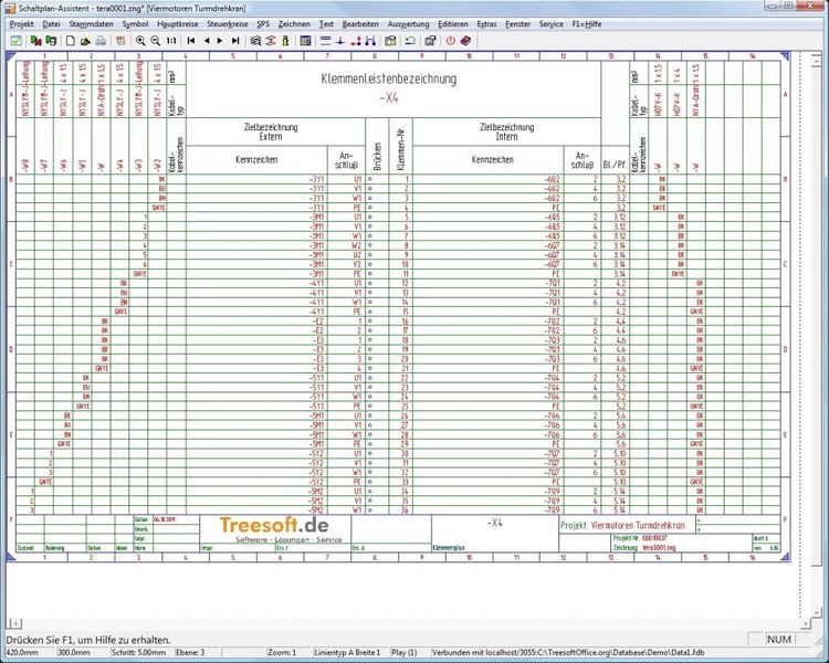 Auf Knopfdruck erhält der Anwender Klemmen-, Kabel- und Kabelübersichtspläne sowie Verdrahtungs-, SPS-Belegungs-, Produktions-, Bestell- und Ersatzteil-Listen. (Bild: Treesoft)