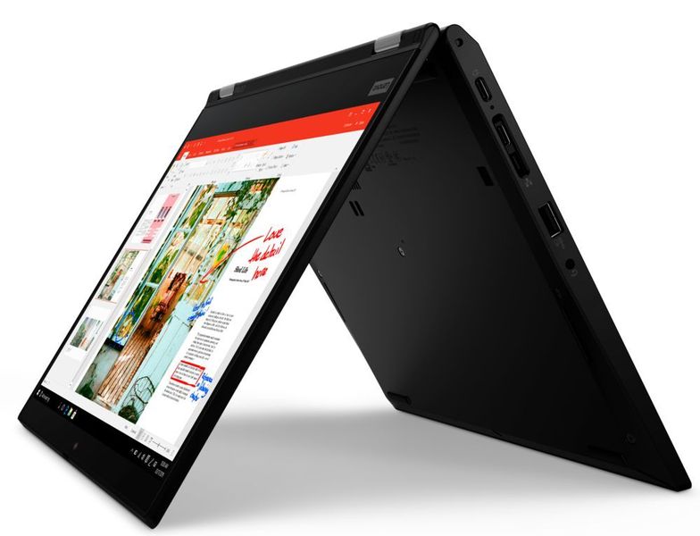 Das Tninkpad L13 Yoga ist mit 1,38 kg schwerer und magerer ausgestattet als das X13 Yoga, dafür ist es aber auch deutlich günstiger. (Lenovo)