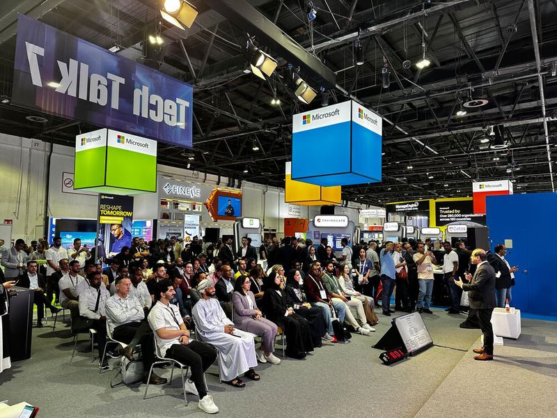 Auf dem Microsoft Stand war jede Keynote gut besucht. (Bild: Vogel IT-Medien )