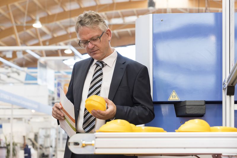 Fakuma international trade fair for plastics processing with regard to all types of plastics has kicked off at Friedrichshafen on October 14, 2014. The ‘plastics processing showcase’, which places second in global rankings for its sector, presents the entire process sequence beginning with R&D, right on up to mass production of plastic parts, assemblies and complete devices made of plastic with integrated functions to expert visitors from all over the world. (Picture: Schall)