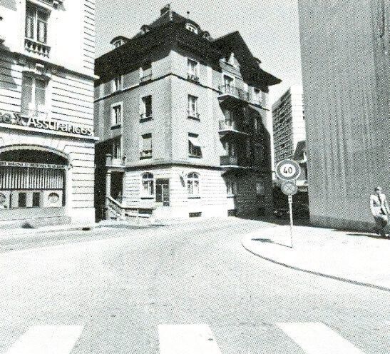 Les premiers locaux situés en ville de Fribourg (1969). (Jesa SA)