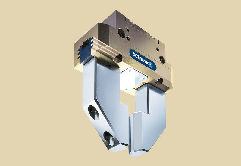 Der Universalgreifer PGN-plus ist das erste universell einsetzbare Greifmodul mit patentierter Vielzahnführung. (Bild: Schunk)