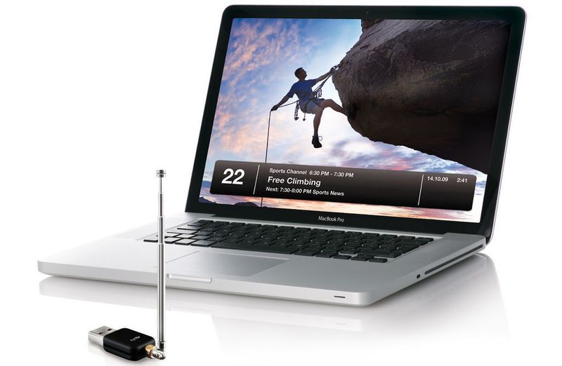 Der kleine DVB-T-Stick „Eye TV DTT Deluxe“ bringt großes Kino auf PC und Mac. (Archiv: Vogel Business Media)