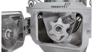 The gentle vibration of the rotor at the rate of 113 oscillations per minute makes the sieve mill not only suitable for nougat and almonds. (Picture: Frewitt)