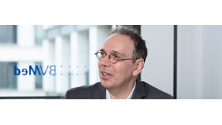 „Um Medizinprodukte neu zu entwickeln oder bestehende Produkte weiter zu verbessern, müssen unsere Medtech-Unternehmen einen Zugang zu Patientendaten haben", fordert BV-Med-Geschäftsführer Dr. Marc-Pierre Möll. (BV-Med)