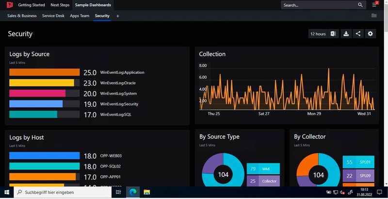 Anzeigen von verschiedenen Dashboards in SquaredUp. (Bild: Joos / SquaredUp)