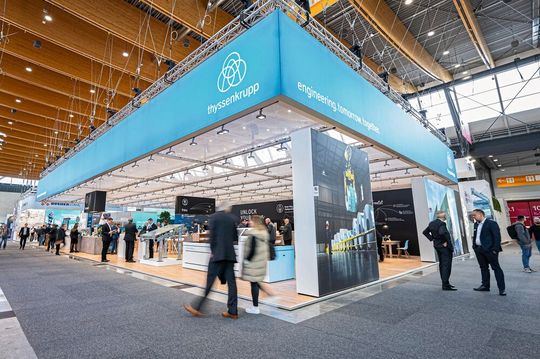 Thssenkrupp war im Oktober auf der Blechexpo und hat sein breites Produktportfolio vorgestellt. (Bild:  Thyssenkrupp Steel Europe AG)