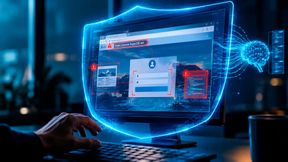 Keeper Security stellt einen Phishing-Schutz im Browser für mehr Identitätssicherheit vor: Eine lokale KI identifiziert Fake-Domains, manipulierte Seiten und auffällige Anmeldeformulare, bevor Nutzer ihre Zugangsdaten preisgeben. (Bild: Dall-E / KI-generiert)