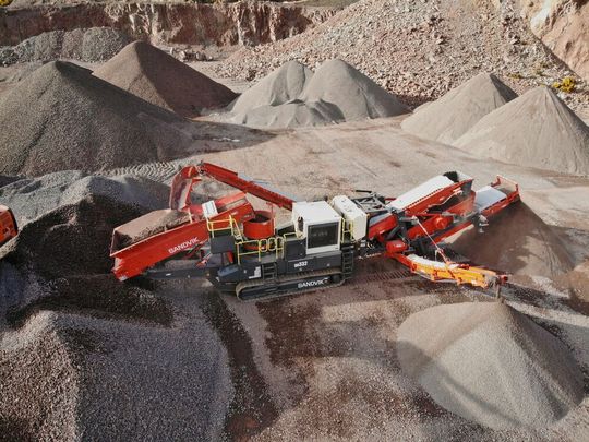 Raupenmobile Kegelbrecheranlage QH332 von Sandvik(Bild:  Sandvik)