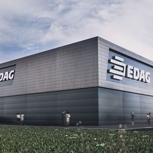 Außenansicht: EMV-Zentrum der EDAG Group(Bild:  EDAG)