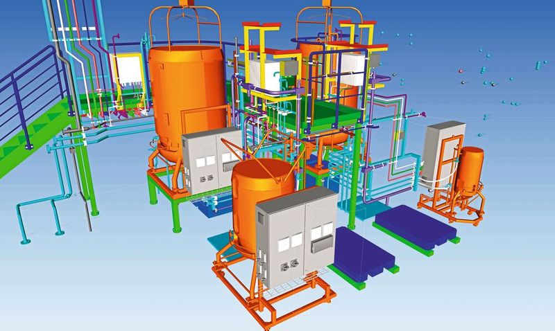  3D-Modell einer Anlage  (Bild: Zeta)