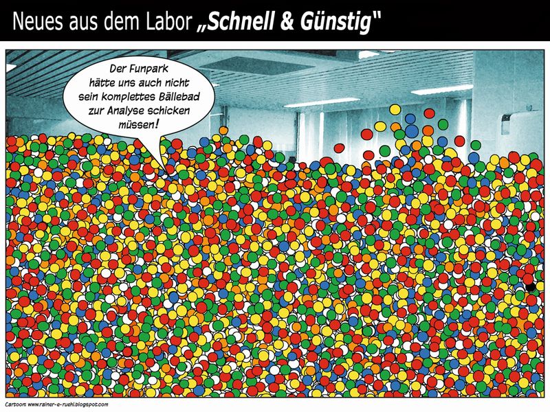 Übersicht unserer Bildergalerien (Comic: www.rainer-e-ruehl.blogspot.com) (Bild: LABORPRAXIS/Rühl)