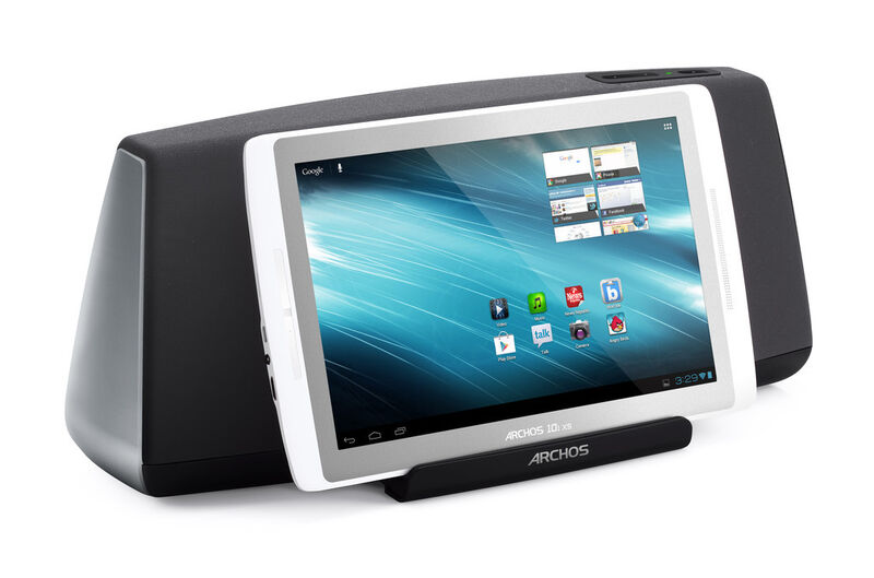 Für die Tablets aus der ARCHOS-Gen10-XS-Serie gibt es passendes Zubehör, wie beispielsweise ein Speaker Dock. (Archiv: Vogel Business Media)