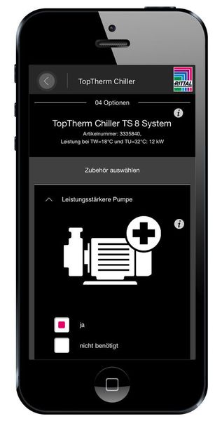 Im dritten Schritt stehen umfangreiche Optionspakete wie etwa eine leistungsstärkere Pumpe zur Verfügung. (Bild: Rittal)