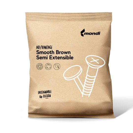 Das Kraftpapier Ad/Vantage Smooth Brown Semi Extensible bietet hohe Festigkeit, Dehnbarkeit und Durchstoßfestigkeit. (Bild:  Mondi)