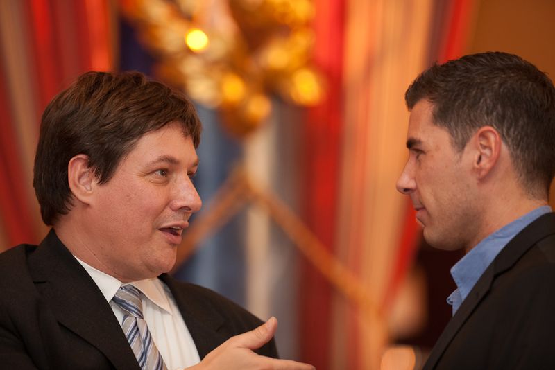 Christoff Wiethoff von Seedot Consulting (v.l.) mit Markus Späth von TechTarget (Archiv: Vogel Business Media)