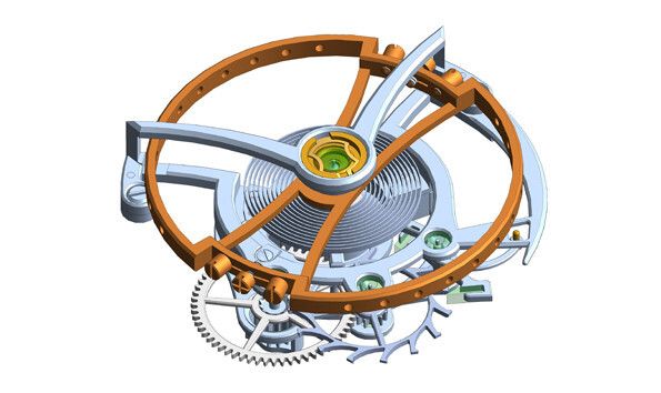 ... aber die Unterstützung durch moderne Hilfsmittel wie CAD-Software ist erlaubt. (Grossmann Uhren)