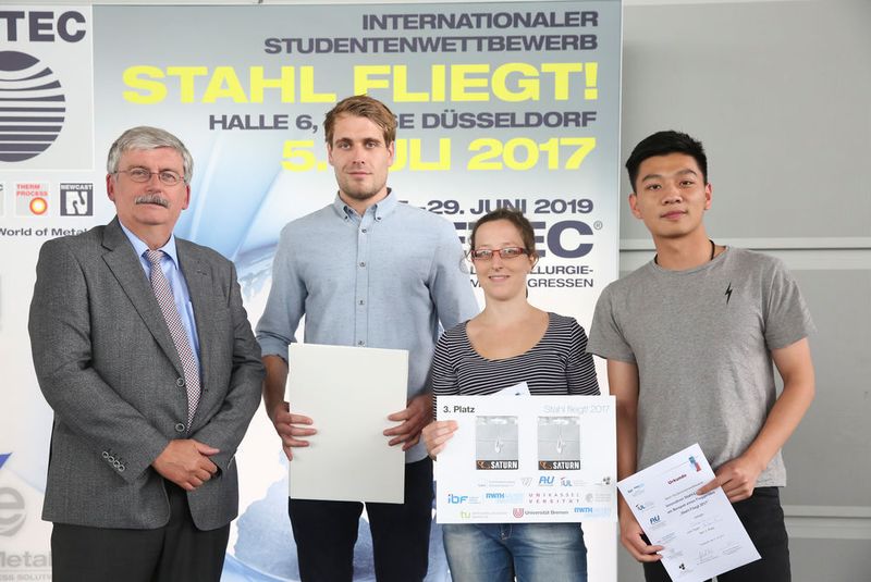 Das Team der RWTH Aachen belegte den 3. Platz (Messe Düsseldorf)