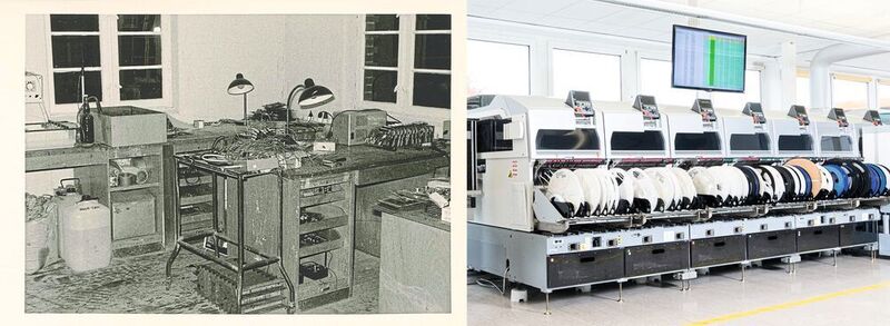 Das Werkstatt-Ambiente von einst hat Sieb & Meyer längst durch hochmoderne
Produktionsanlagen abgelöst. (Sieb & Meyer)