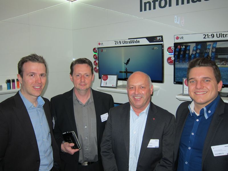Das LG-Team (v. l.): Philipp Walossek, Frank Sander, Heinz-Dieter Speidel und Hendrik Nietsch (Bild: IT-BUSINESS)