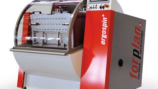 Die Ergospin ist eine neuartige Planeten-Gleitschliffanlage von Forplan mit Fokus auf eine maximale Einflussnahme auf den Polierprozess. (Bild: Forplan)