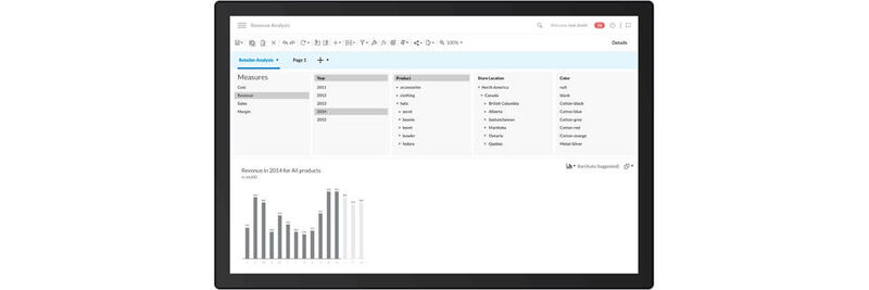Die Discover-Funktion in SAP Cloud for Analytics.