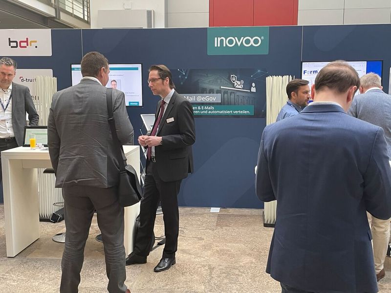 Auf der Ausstellung war auch inovoo vertreten (Bild: Vogel IT-Medien GmbH)