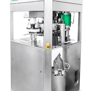 Auf der TPR 500 Tablettenpresse lassen sich mehr als 400.000 Tabletten pro Stunde in den unterschiedlichsten Größen und Formen herstellen.(Bild:  Robert Bosch Packaging Technology GmbH)