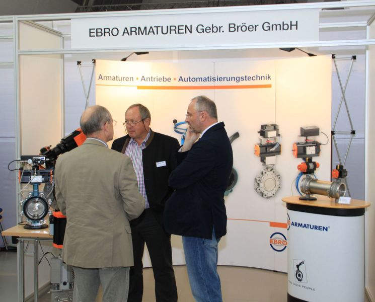 Bild vom Stand von Ebro Armaturen. (Bild: PROCESS)
