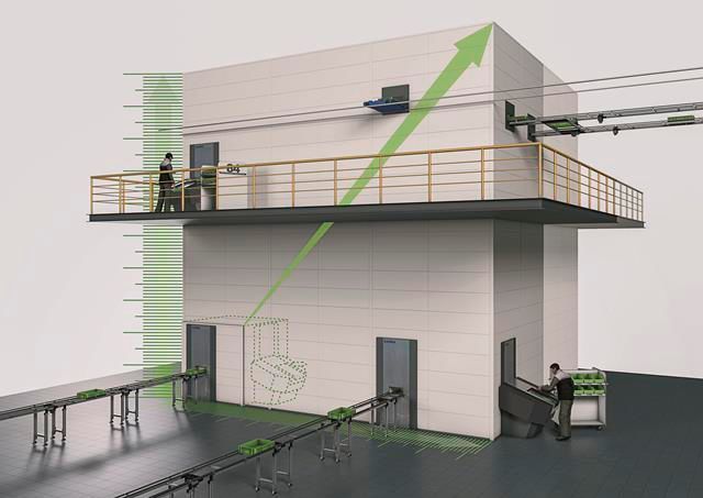 Konsequente Skalierbarkeit und hohe Energieeffizienz mit dem neuen Vertical Buffer Module. (Kardex Remstar)