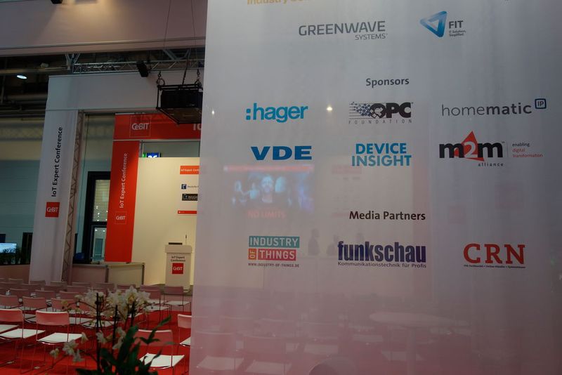 Wir waren leider nicht als Aussteller dabei, haben dafür aber das IoT-Forum in Halle 12 als Sponsor begleitet.  (Bild: Markus Dalke)